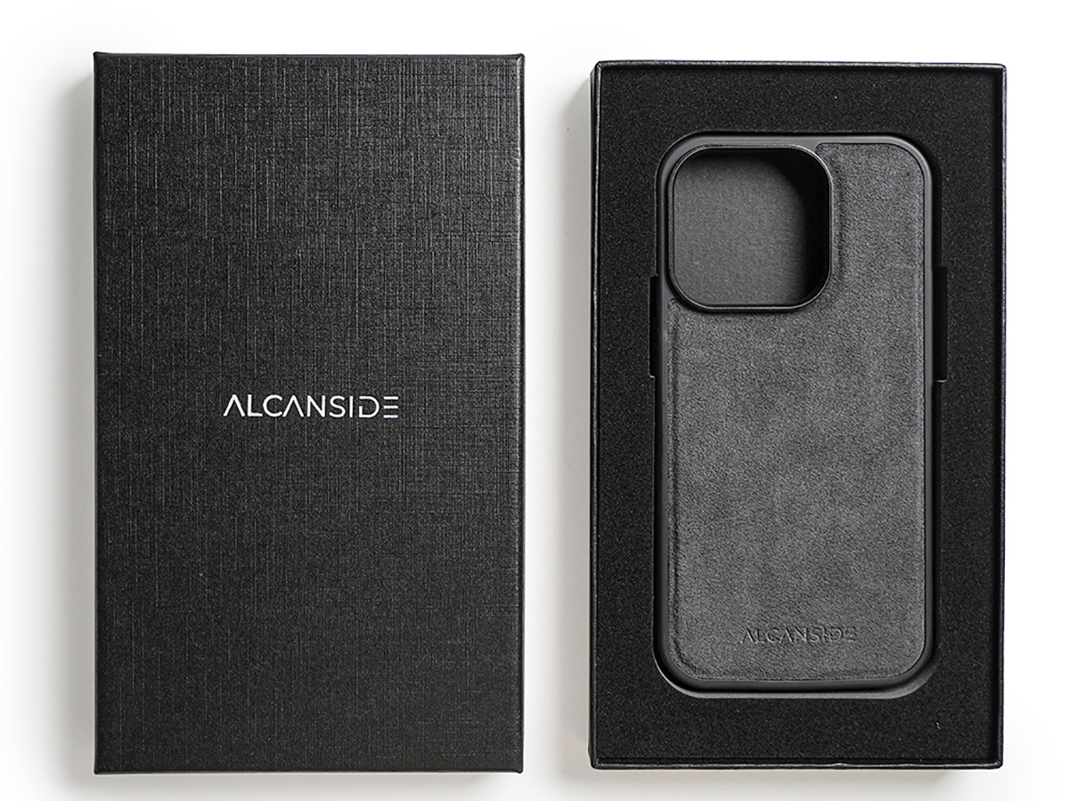 Alcanside Alcantara MagSafe Back Case Space Grey - iPhone 15 Pro hoesje