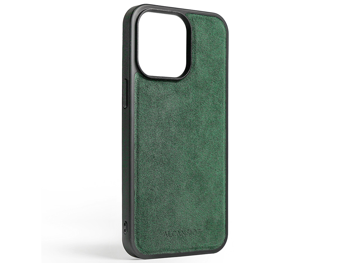 Alcanside Alcantara MagSafe Back Case Groen - iPhone 15 Pro hoesje