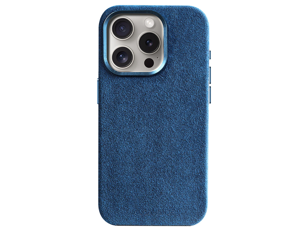 Alcanside Alcantara MagSafe Case Blauw - iPhone 15 Pro hoesje