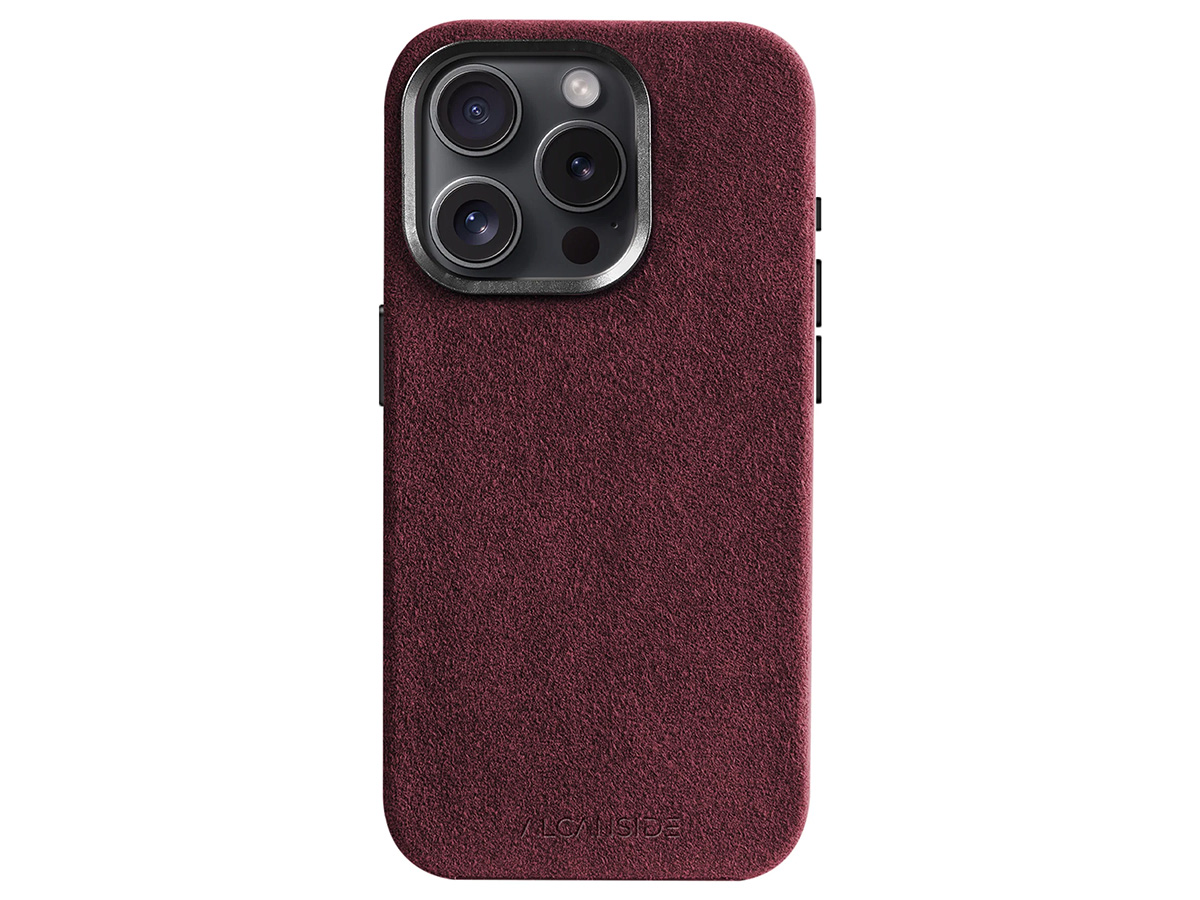 Alcanside Alcantara MagSafe Case Red - iPhone 15 Pro hoesje
