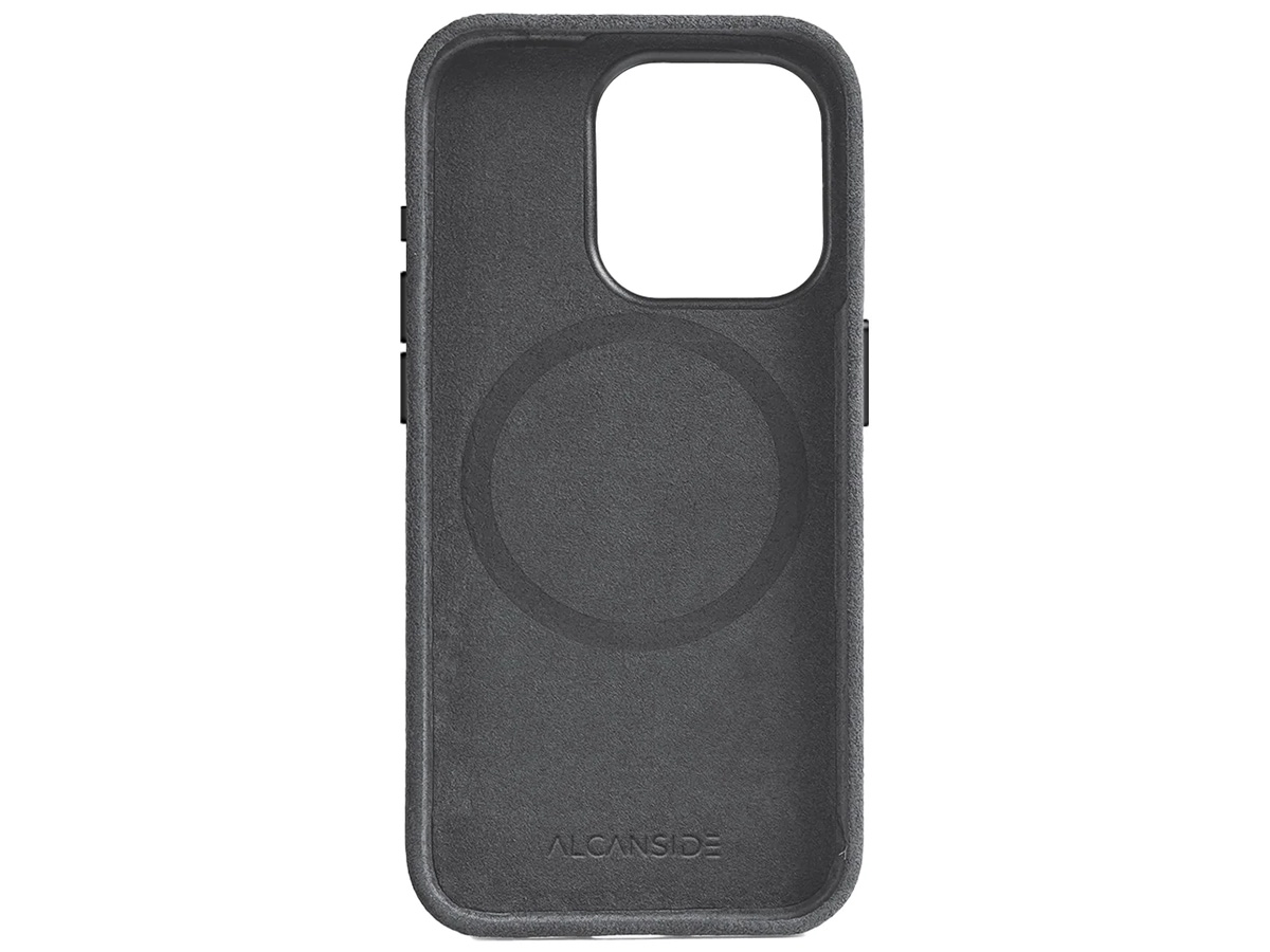 Alcanside Alcantara MagSafe Case Nardo Grey - iPhone 15 Pro hoesje