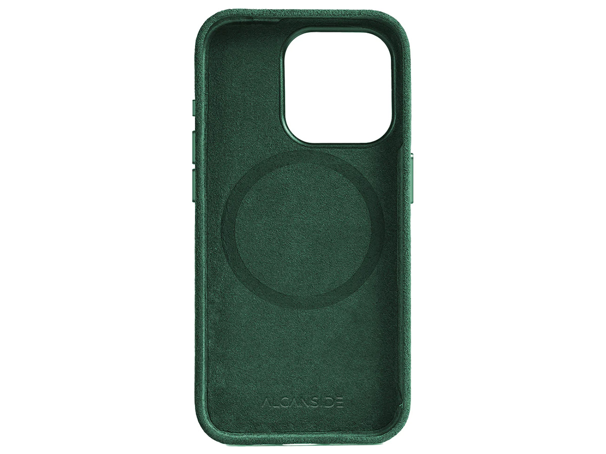 Alcanside Alcantara MagSafe Case Groen - iPhone 15 Pro hoesje