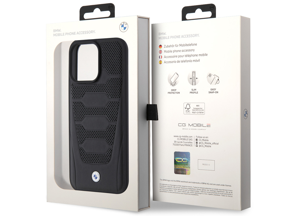 BMW Signature Leather Seats Case - iPhone 15 Pro hoesje