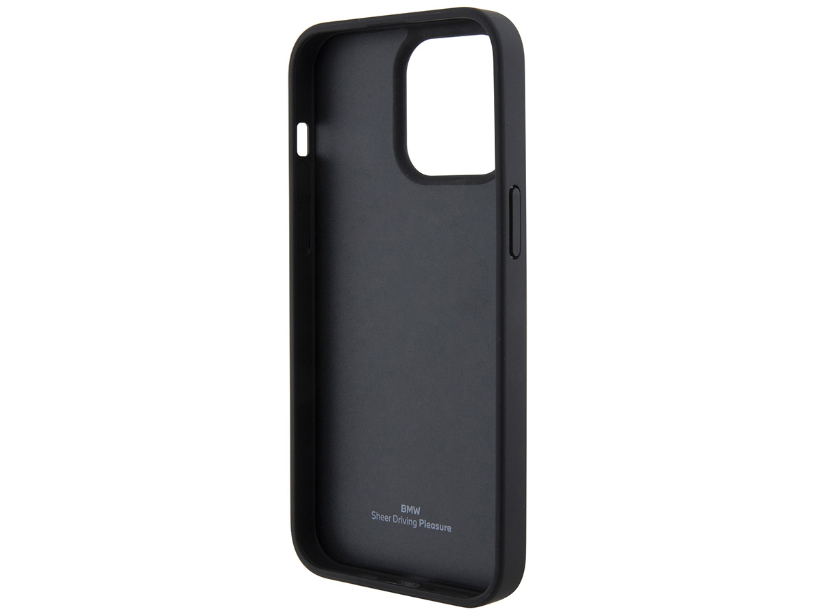 BMW Signature Stitch Leather Case - iPhone 15 Pro hoesje