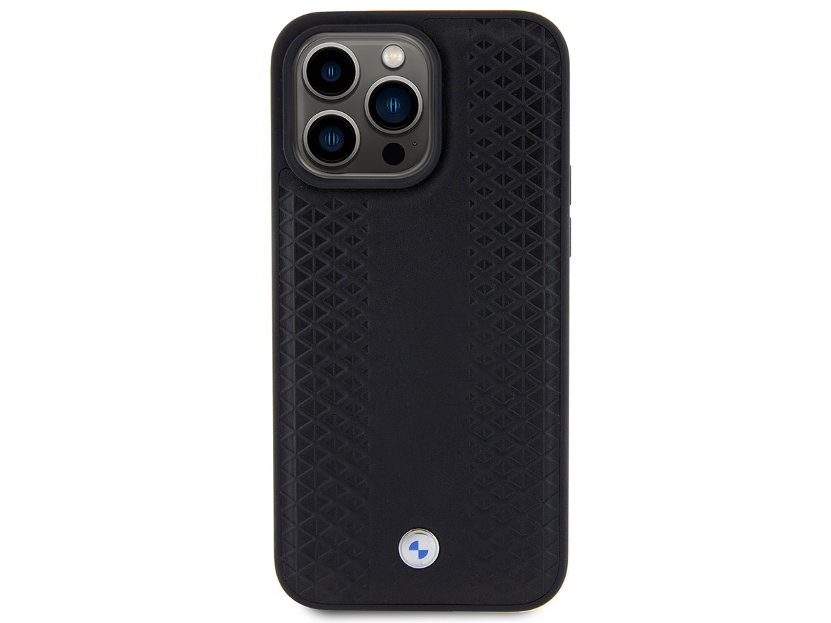 BMW Signature Tracks Leather Case - iPhone 15 Pro hoesje