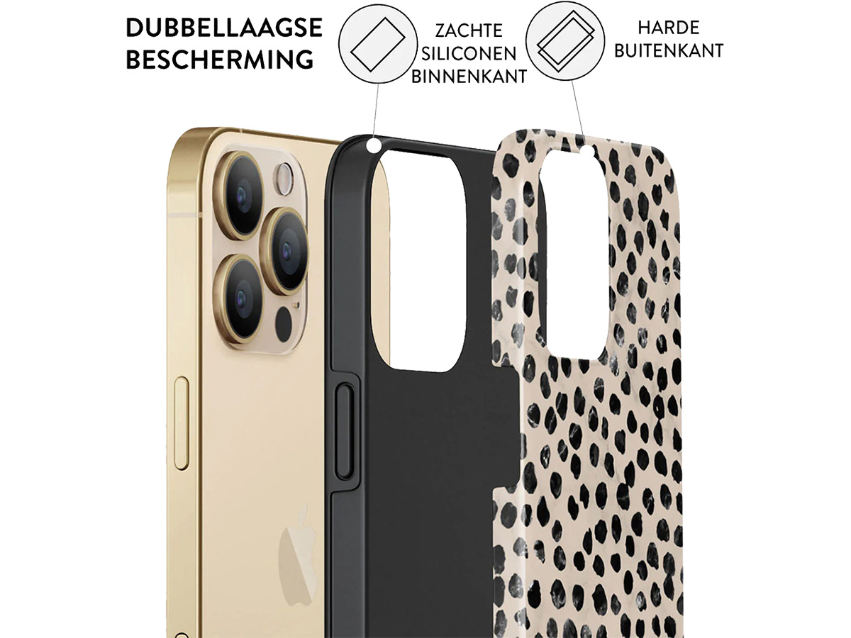 Burga Tough Case Almond Latte - iPhone 15 Pro Hoesje