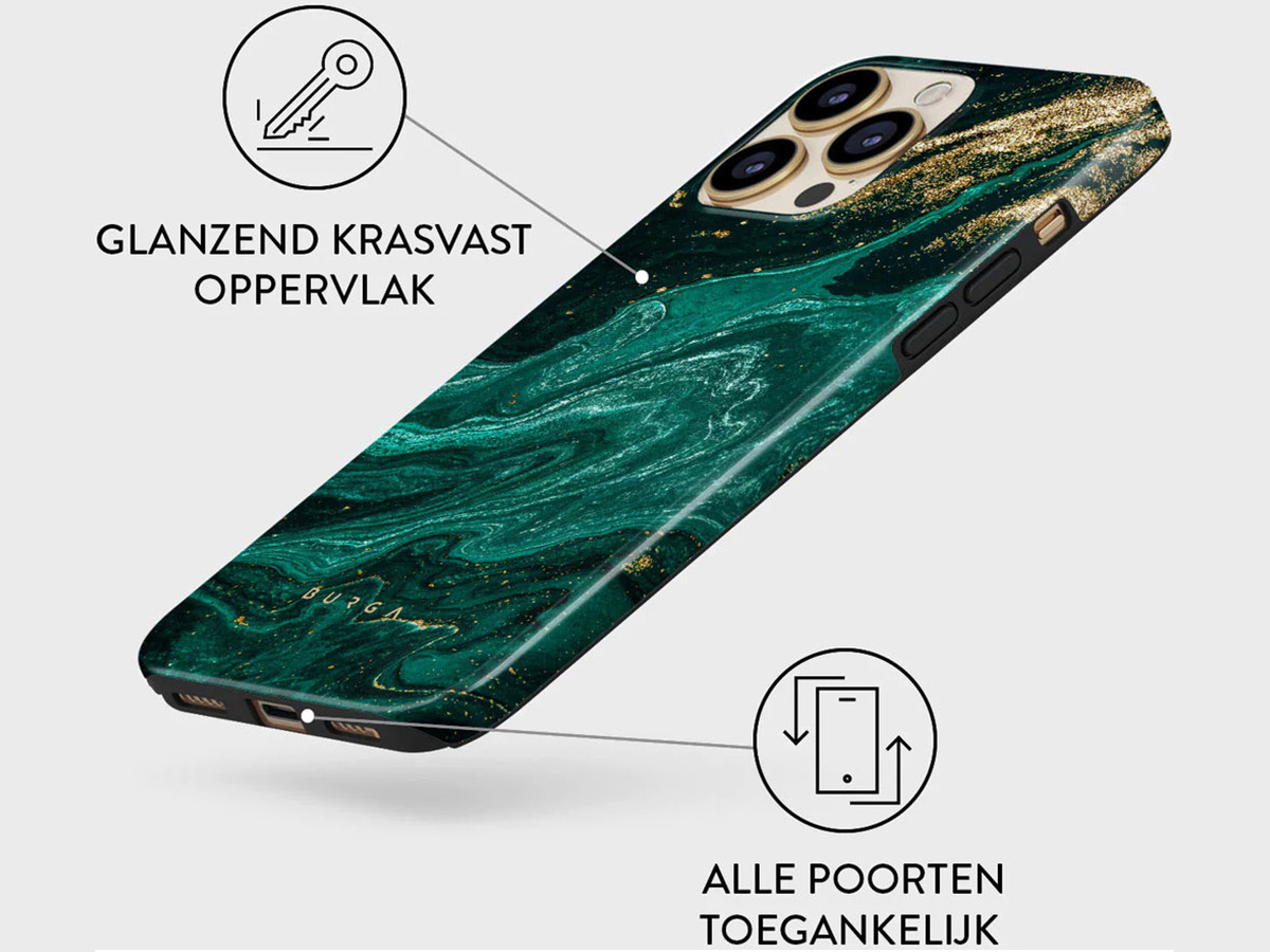 Burga Tough Case Emerald Pool - iPhone 15 Pro Hoesje