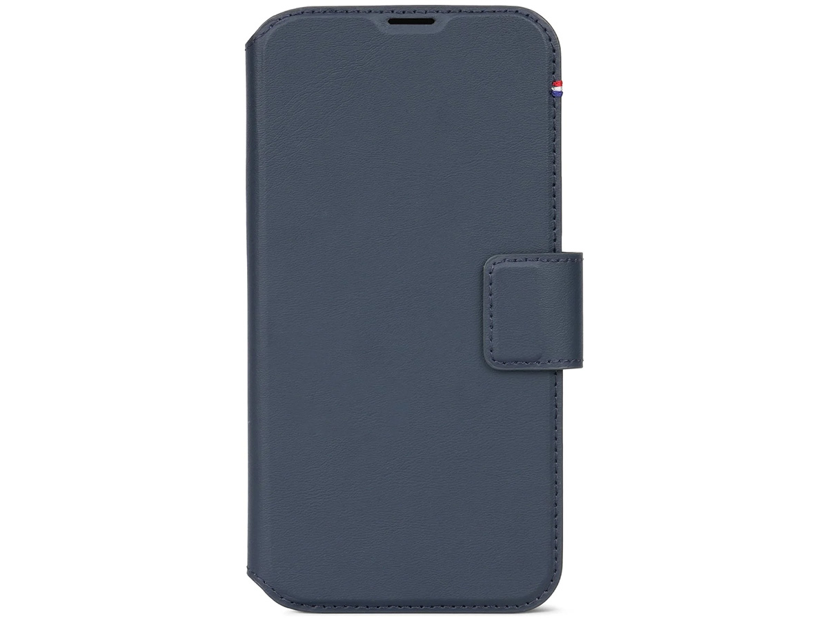 Decoded Leather Detachable Wallet Case True Navy - iPhone 15 Pro hoesje