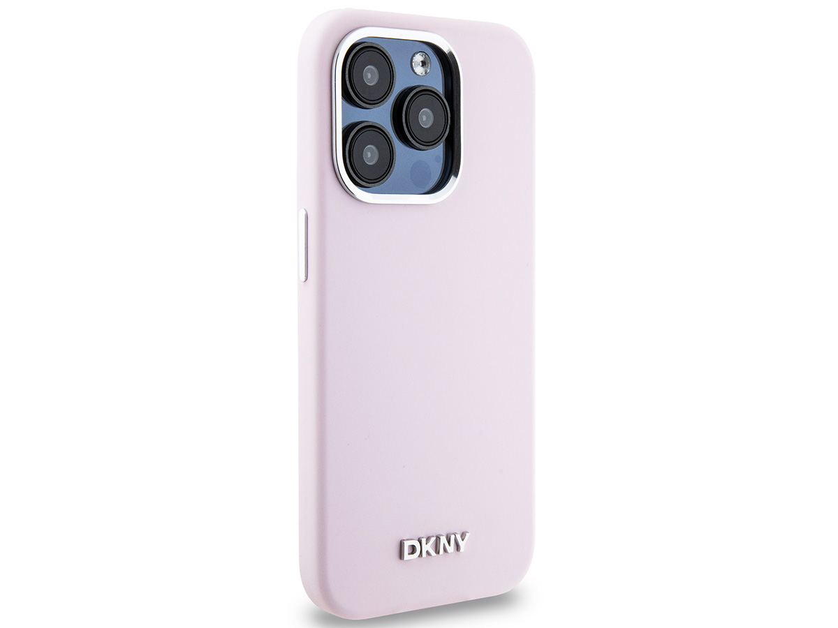 DKNY Silicone MagSafe Case Roze - iPhone 15 Pro hoesje