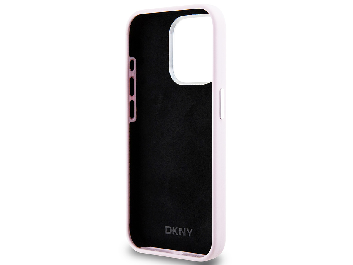 DKNY Silicone MagSafe Case Roze - iPhone 15 Pro hoesje