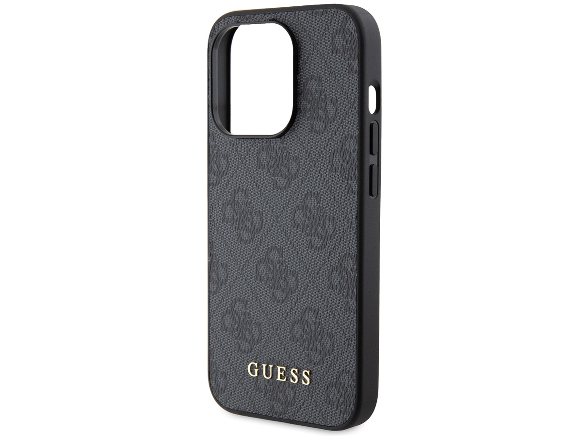 Guess 4G Monogram Case Grijs - iPhone 15 Pro hoesje