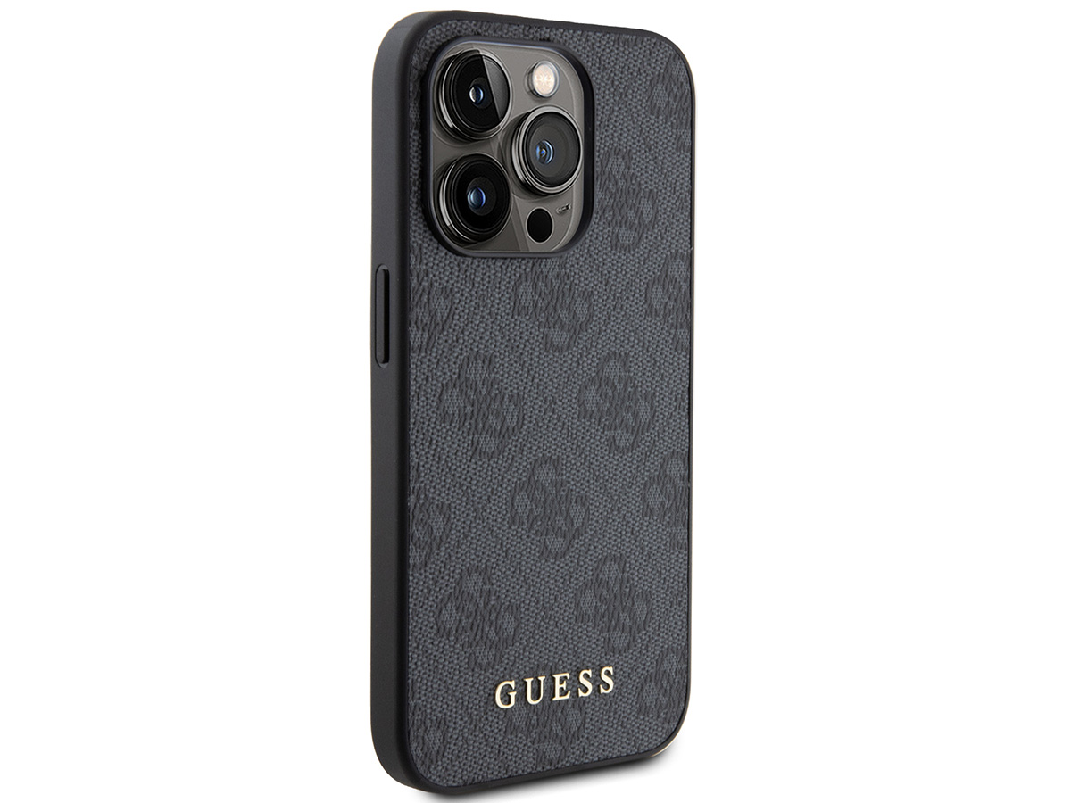 Guess 4G Monogram Case Grijs - iPhone 15 Pro hoesje
