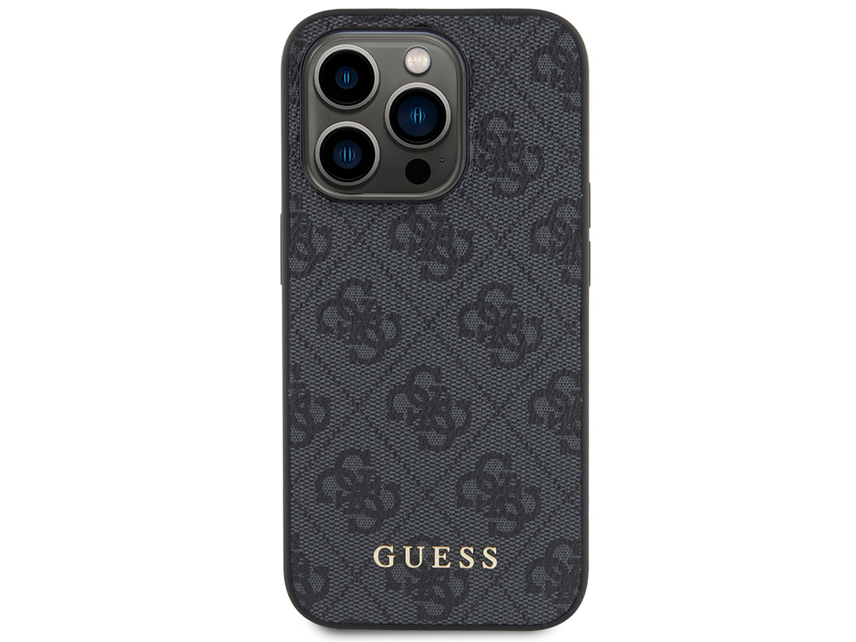 Guess 4G Monogram Case Grijs - iPhone 15 Pro hoesje