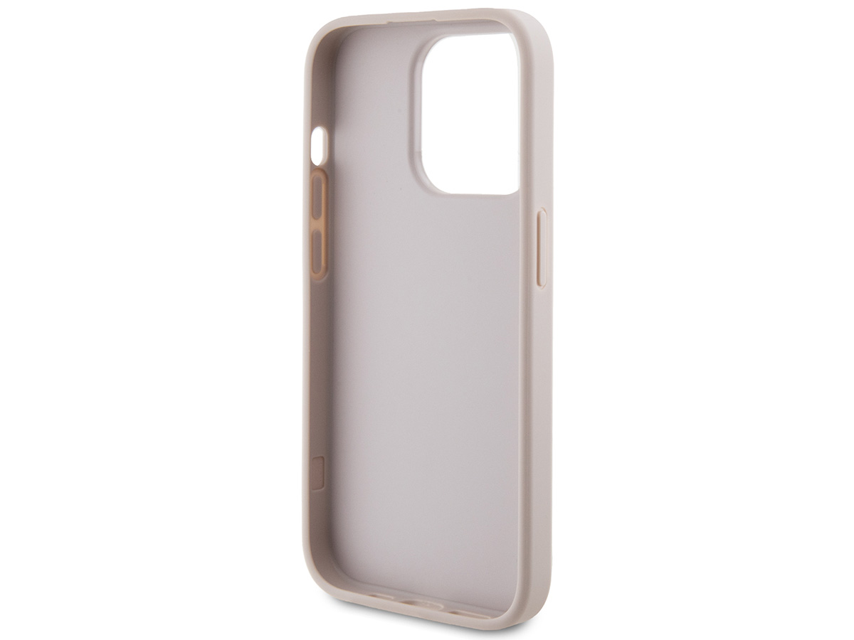Guess 4G Monogram Case Roze - iPhone 15 Pro hoesje