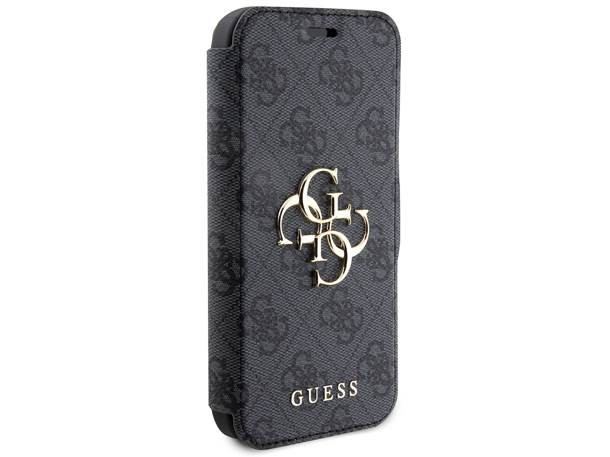 Guess Big 4G Monogram Bookcase Grijs - iPhone 15 Pro hoesje