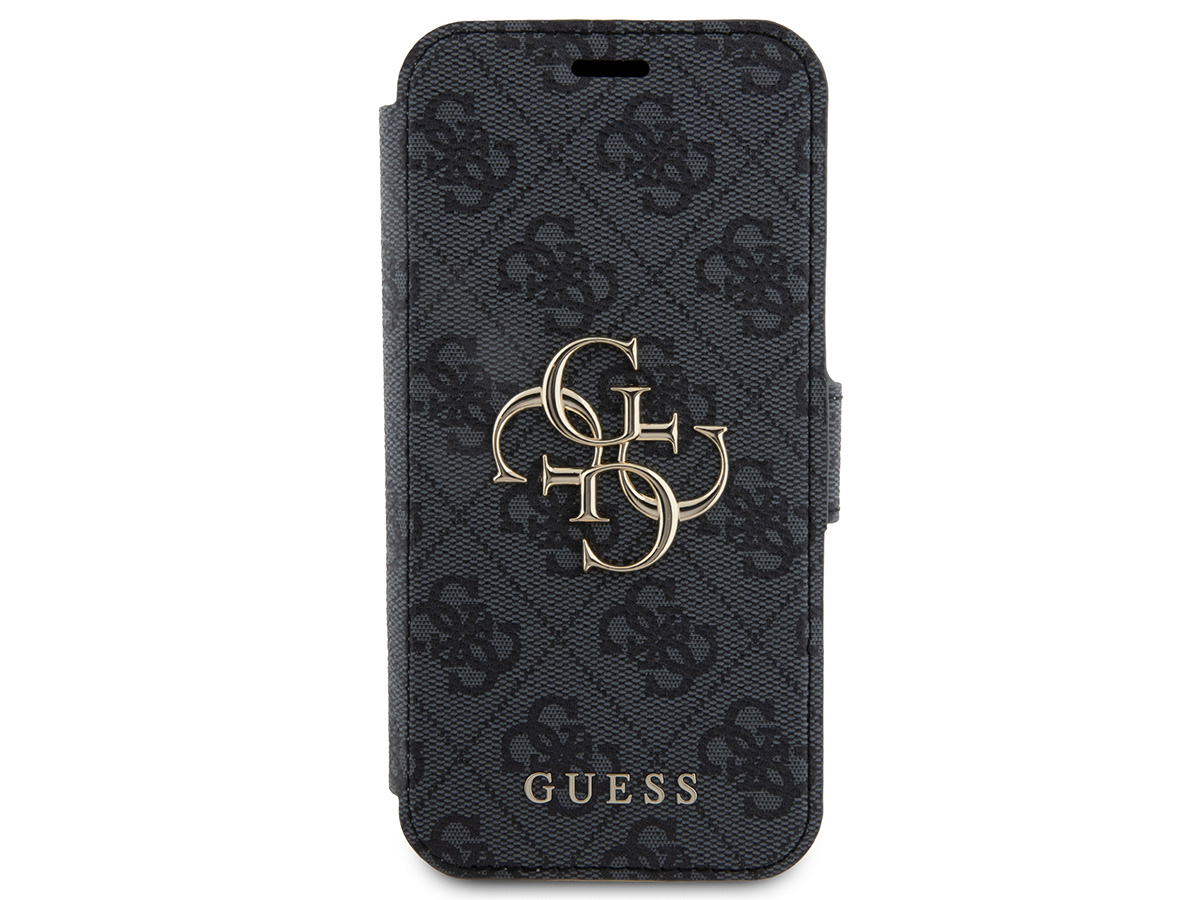 Guess Big 4G Monogram Bookcase Grijs - iPhone 15 Pro hoesje