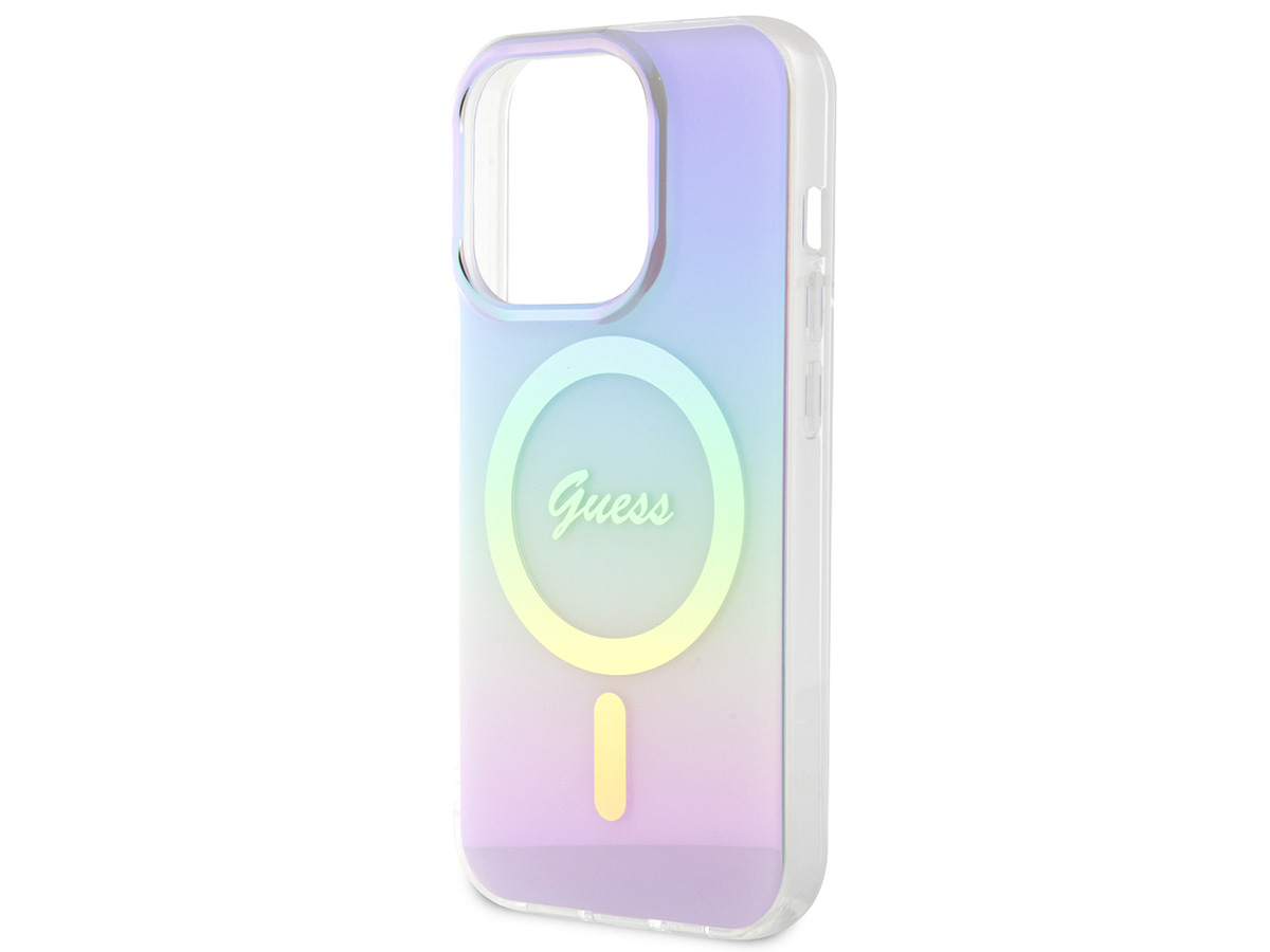 Guess Rainbow MagSafe TPU Case - iPhone 15 Pro hoesje