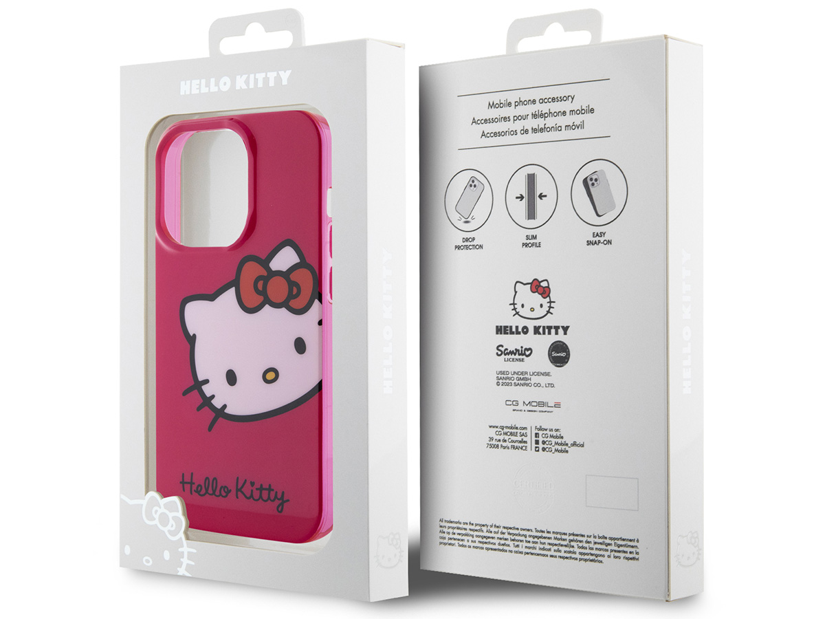 Hello Kitty TPU Case Roze - iPhone 15 Pro hoesje