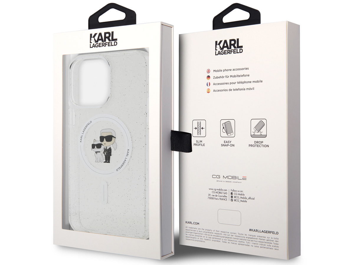 Karl Lagerfeld Ikonik Duo MagSafe Case - iPhone 15 Pro hoesje