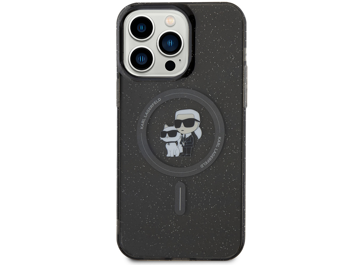 Karl Lagerfeld Ikonik Duo MagSafe Case Grijs - iPhone 15 Pro hoesje