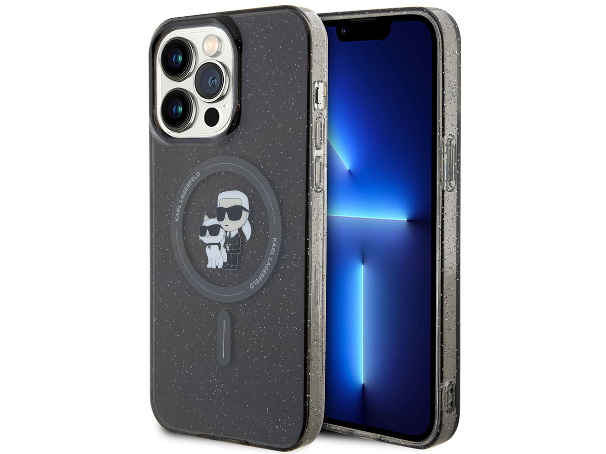 Karl Lagerfeld Ikonik Duo MagSafe Case Grijs - iPhone 15 Pro hoesje