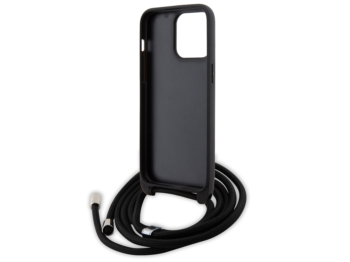 Karl Lagerfeld Ikonik Duo Necklace Case - iPhone 15 Pro Hoesje met Koord