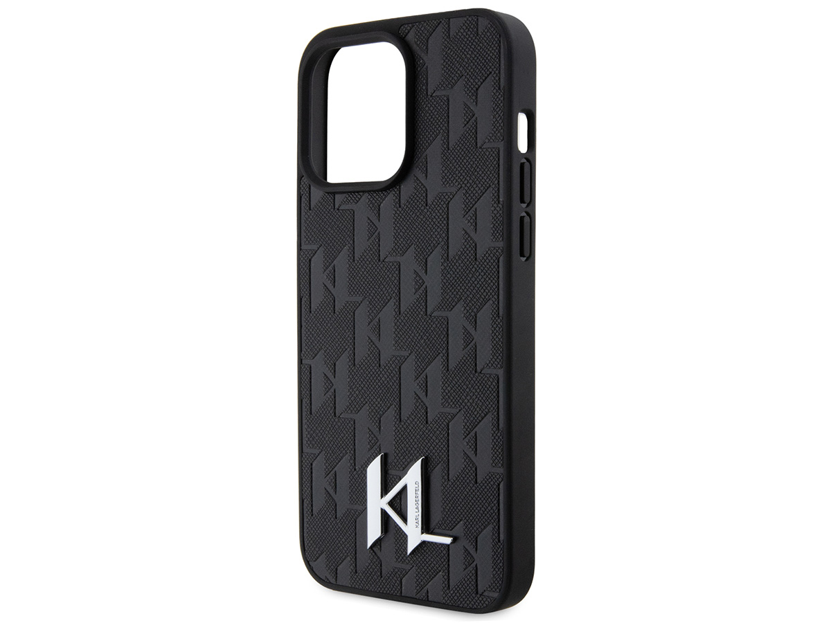 Karl Lagerfeld Metal Monogram Case - iPhone 15 Pro hoesje