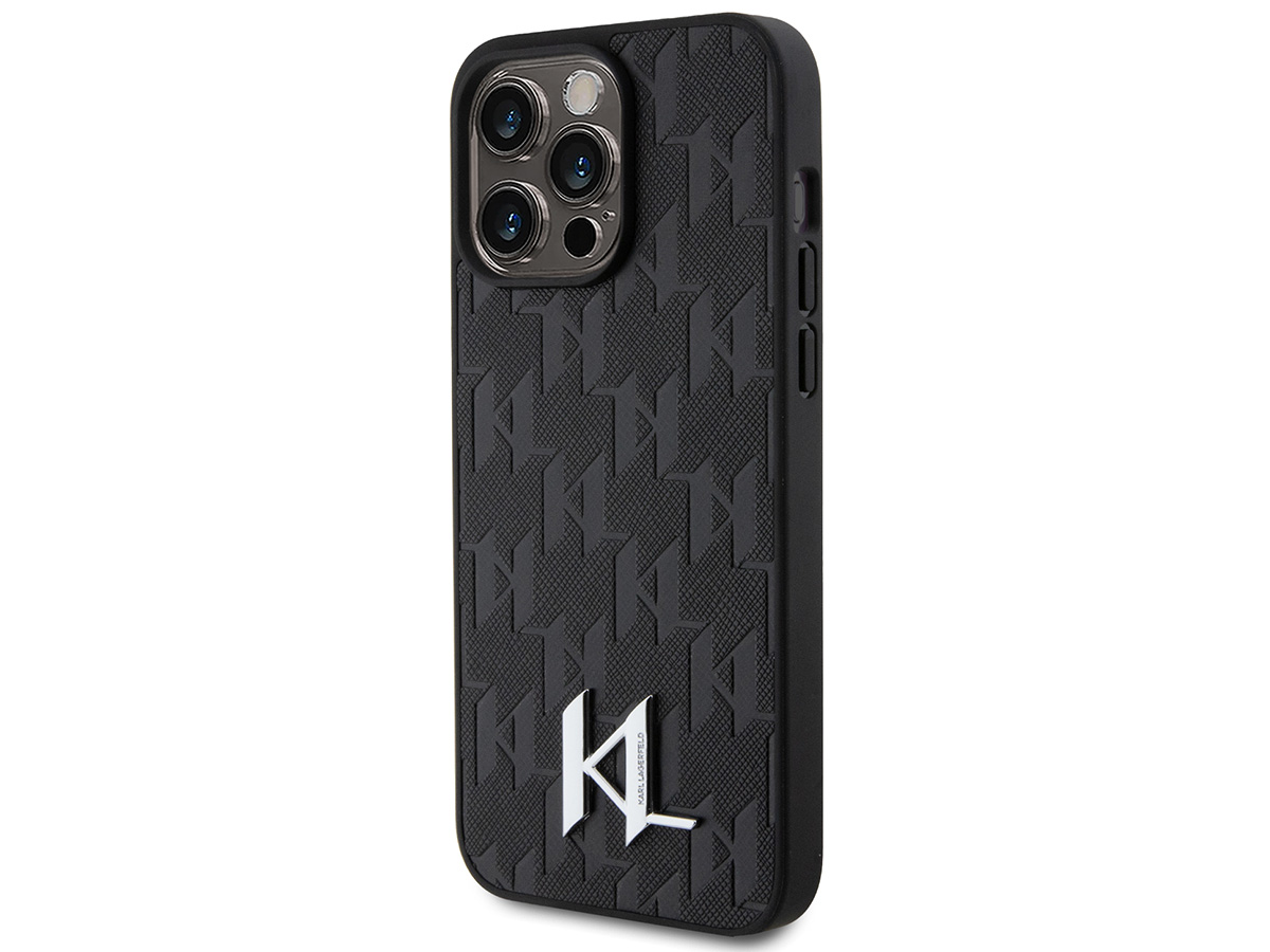 Karl Lagerfeld Metal Monogram Case - iPhone 15 Pro hoesje