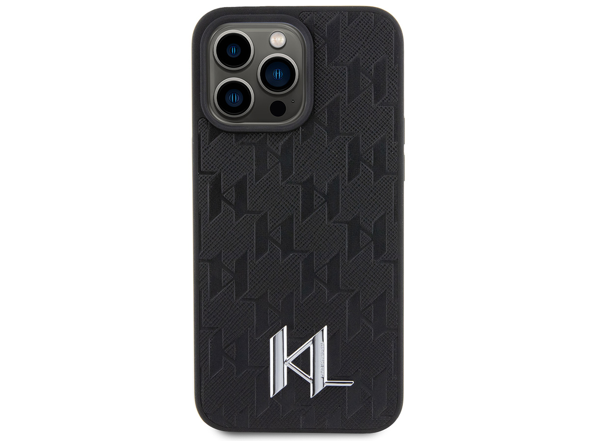 Karl Lagerfeld Metal Monogram Case - iPhone 15 Pro hoesje