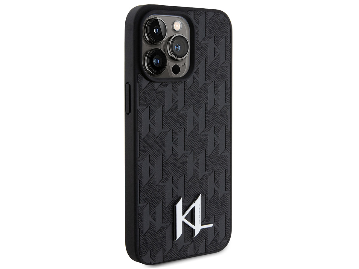 Karl Lagerfeld Metal Monogram Case - iPhone 15 Pro hoesje