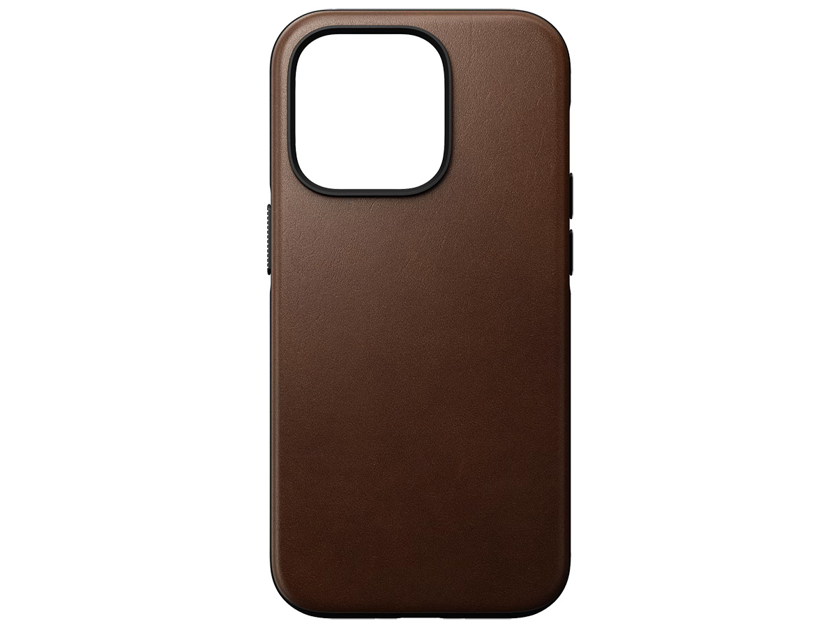 Nomad Modern Leather Case Bruin - iPhone 15 Pro hoesje