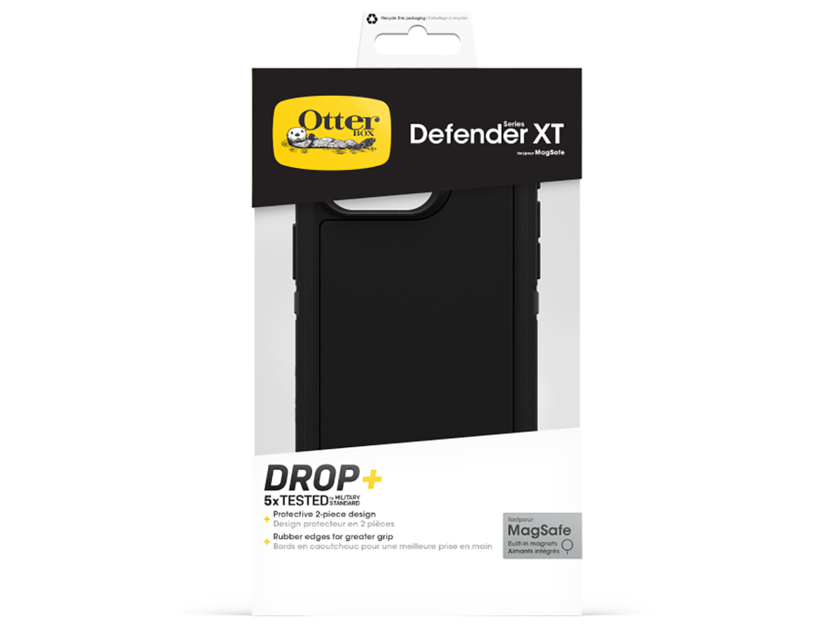 Otterbox Defender XT MagSafe Case Zwart - iPhone 15 Pro hoesje
