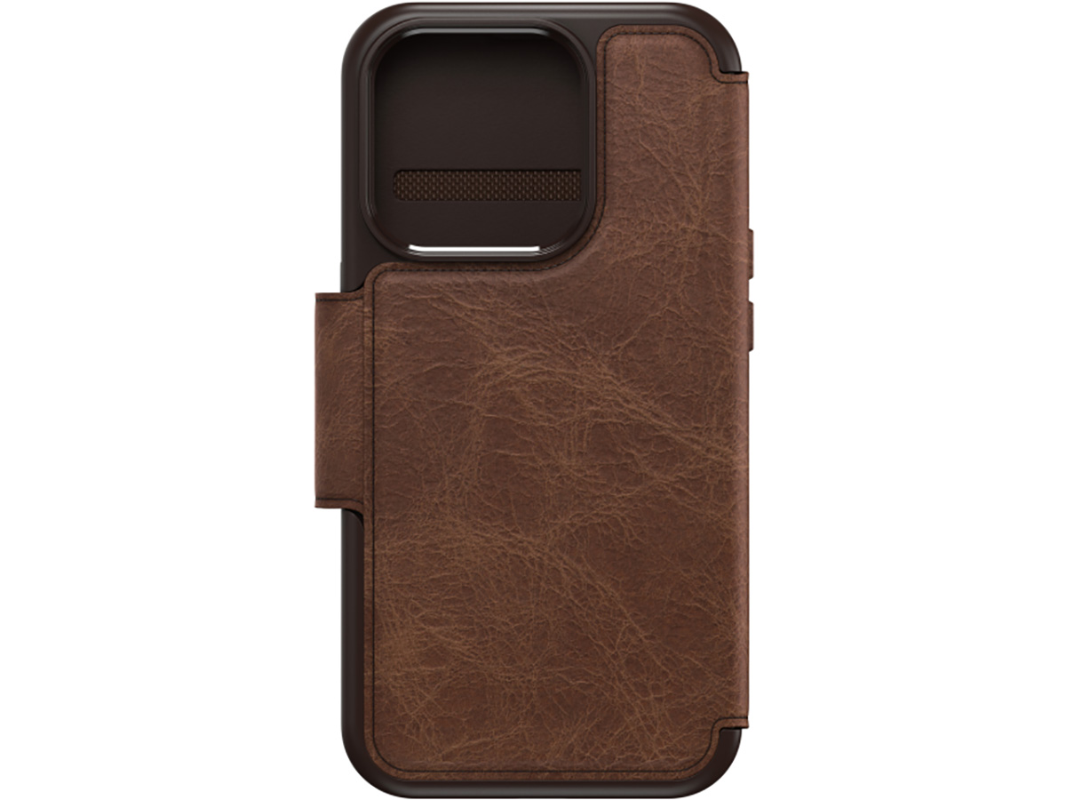 Otterbox Strada Leather MagSafe Folio Bruin - iPhone 15 Pro hoesje