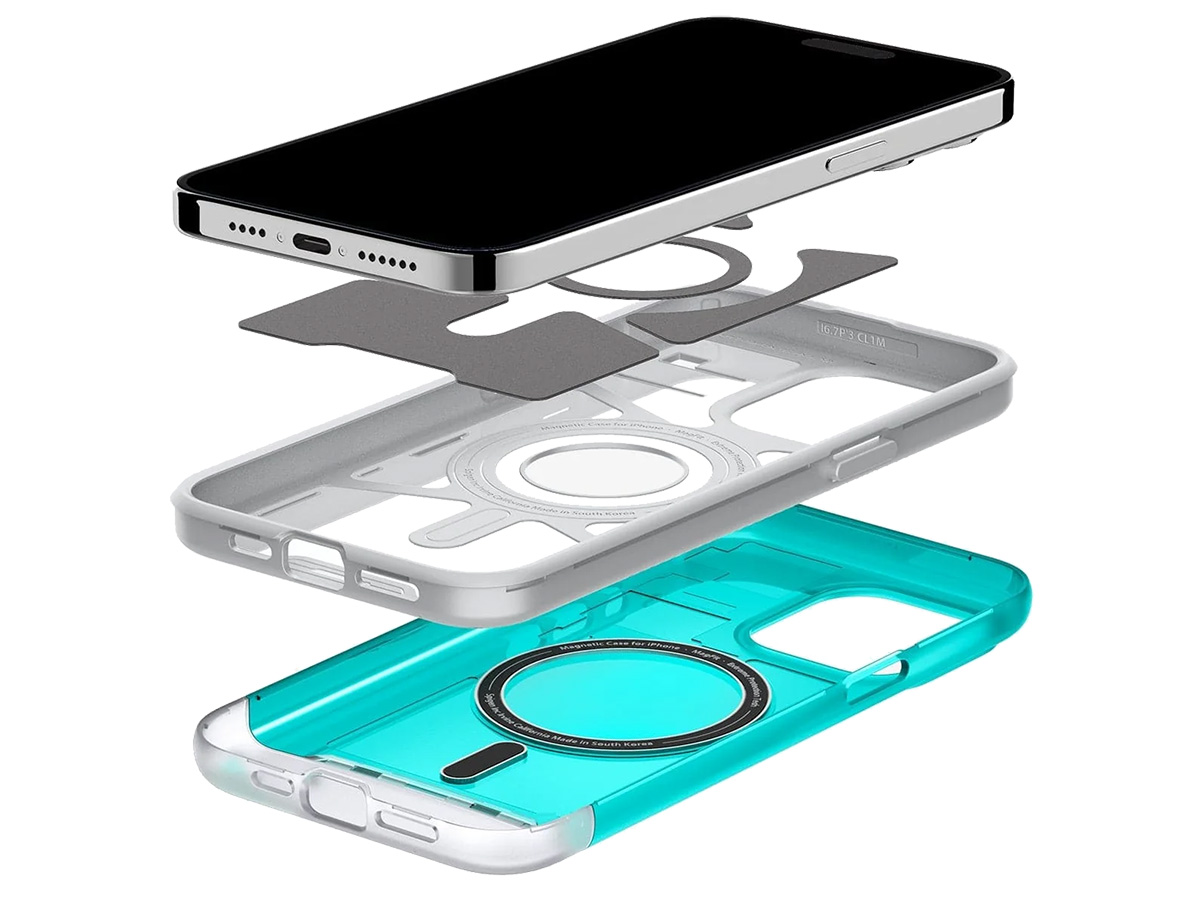 Spigen Classic C1 Case Bondi Blue iMac G3 - iPhone 15 Pro hoesje