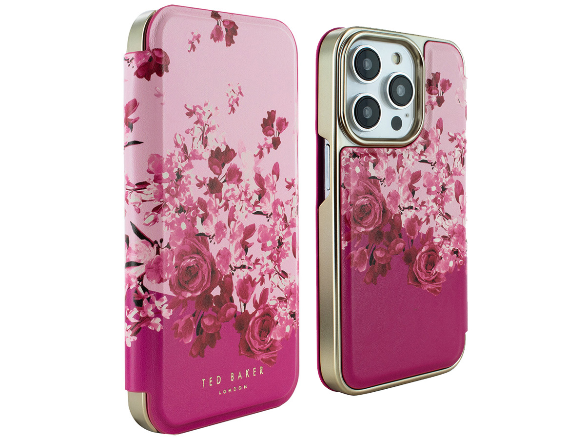 Ted Baker Alstry Mirror Folio Case - iPhone 15 Pro Hoesje