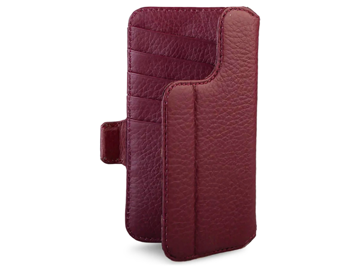 Vaja V-Mag Wallet Wrap Rood - iPhone 15 Pro Omslag met Pashouder