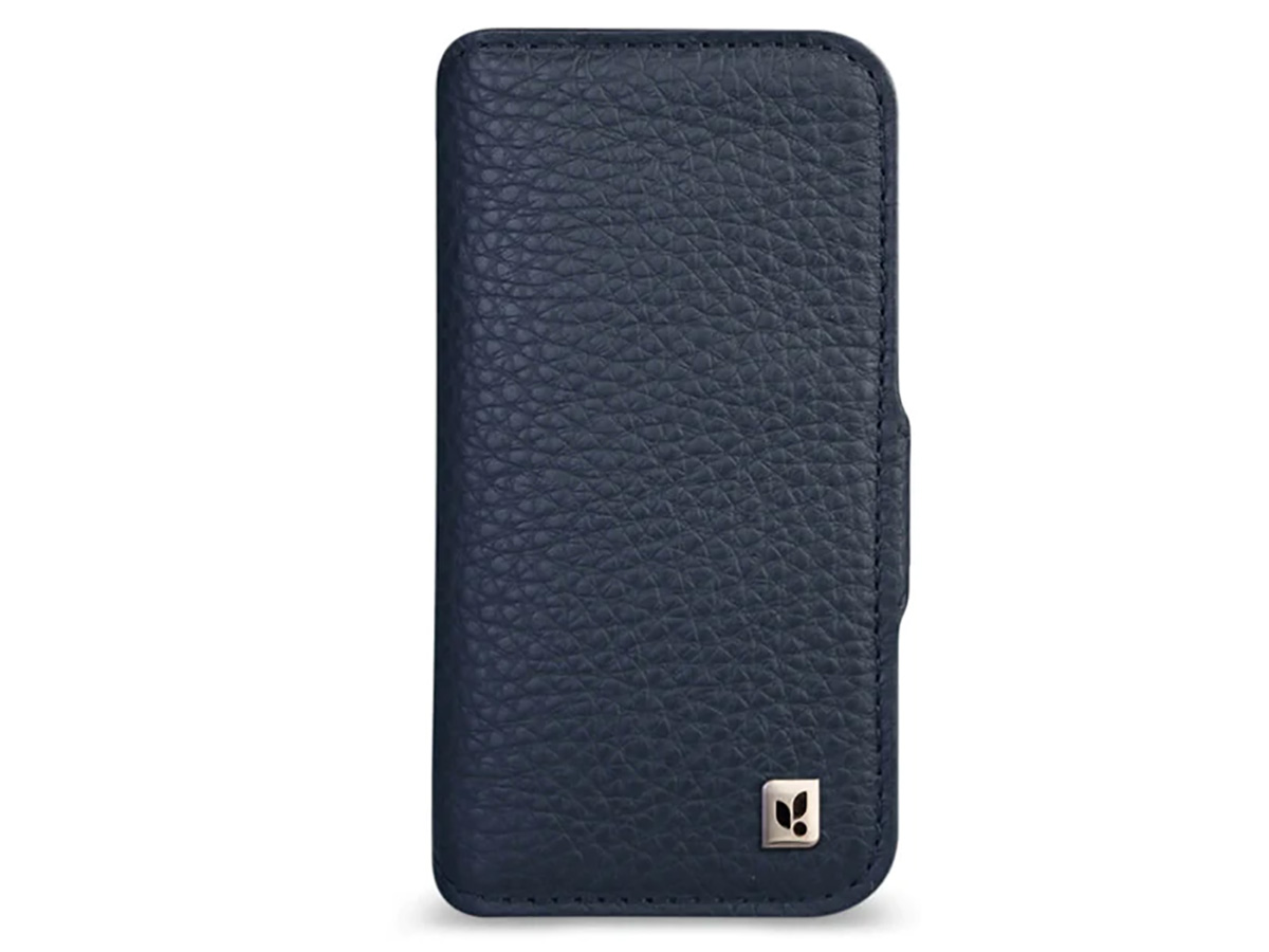 Vaja V-Mag Wallet Wrap Donkerblauw - iPhone 15 Pro Omslag met Pashouder