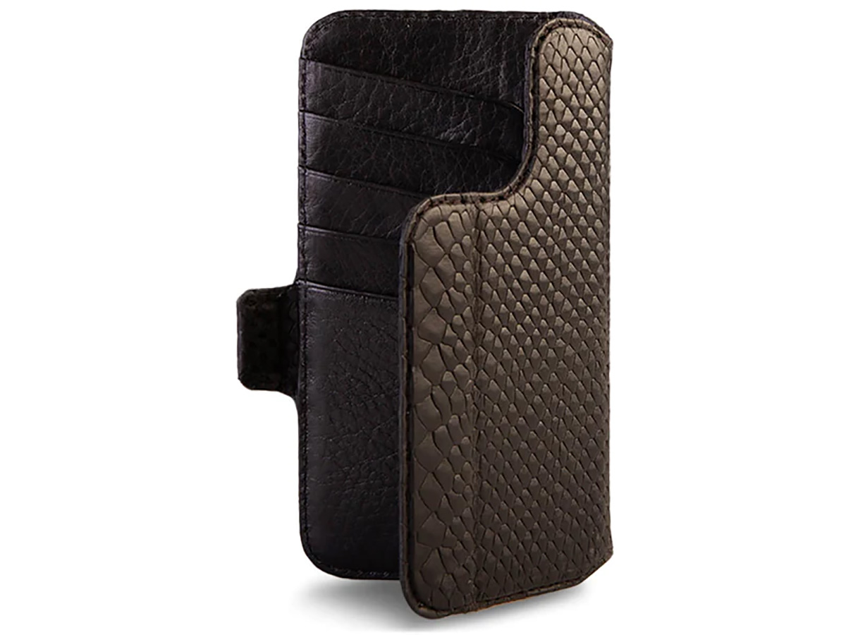 Vaja V-Mag Wallet Wrap Kobra - iPhone 15 Pro Omslag met Pashouder