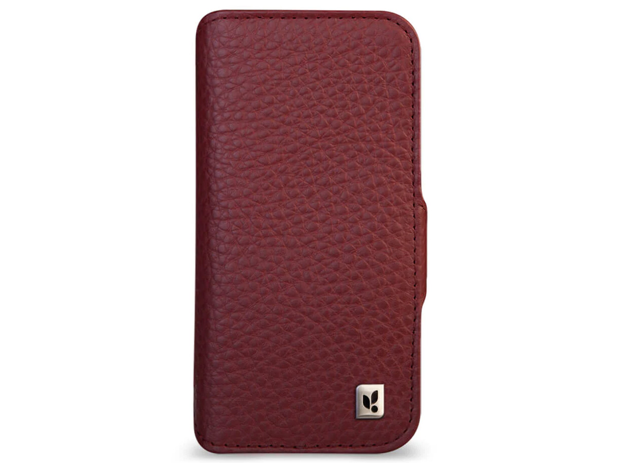 Vaja Wallet Leather Case MagSafe Rood - iPhone 15 Pro Hoesje Leer