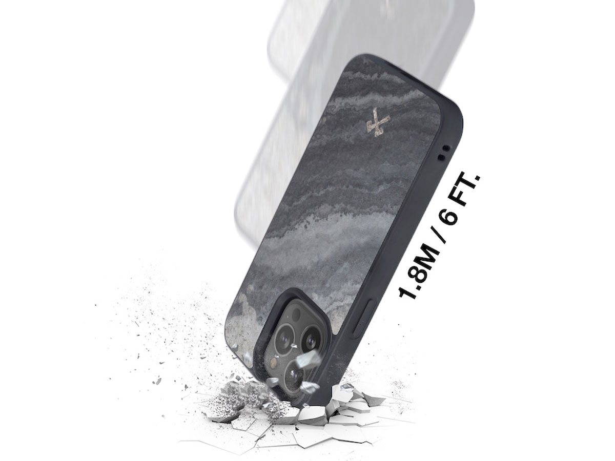 Woodcessories Stone MagSafe Case - iPhone 15 Pro hoesje van Steen