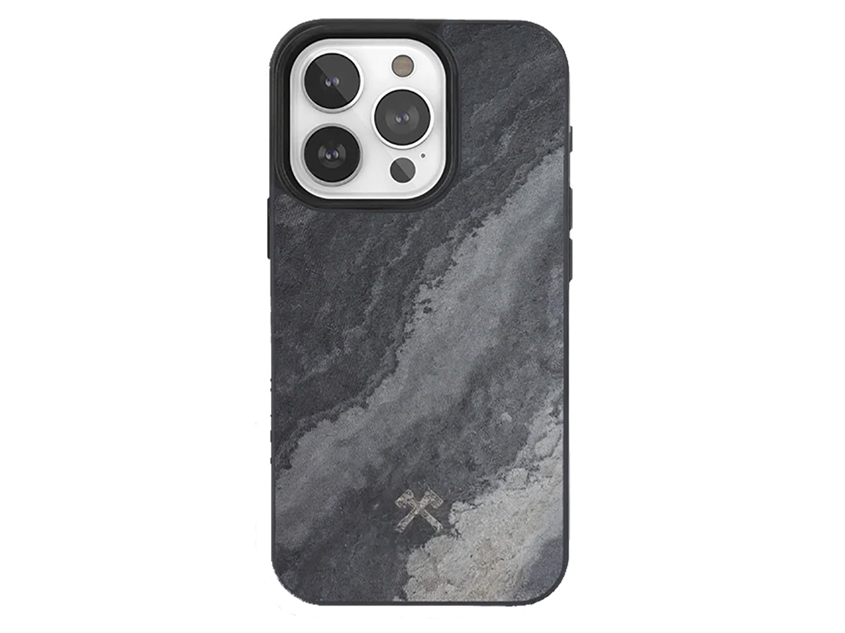 Woodcessories Stone MagSafe Case - iPhone 15 Pro hoesje van Steen