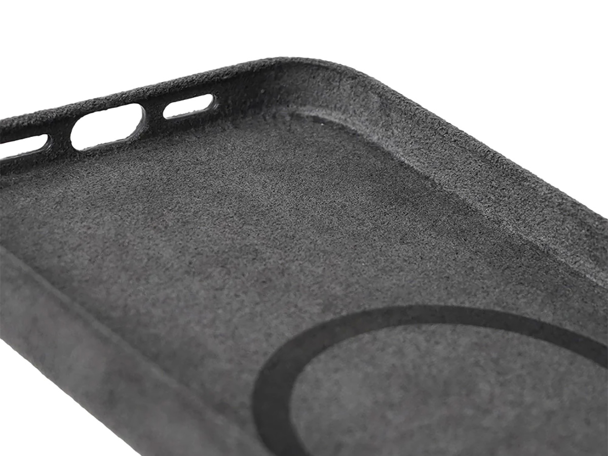 Alcanside Alcantara MagSafe Case Space Grey - iPhone 15 Pro Max hoesje