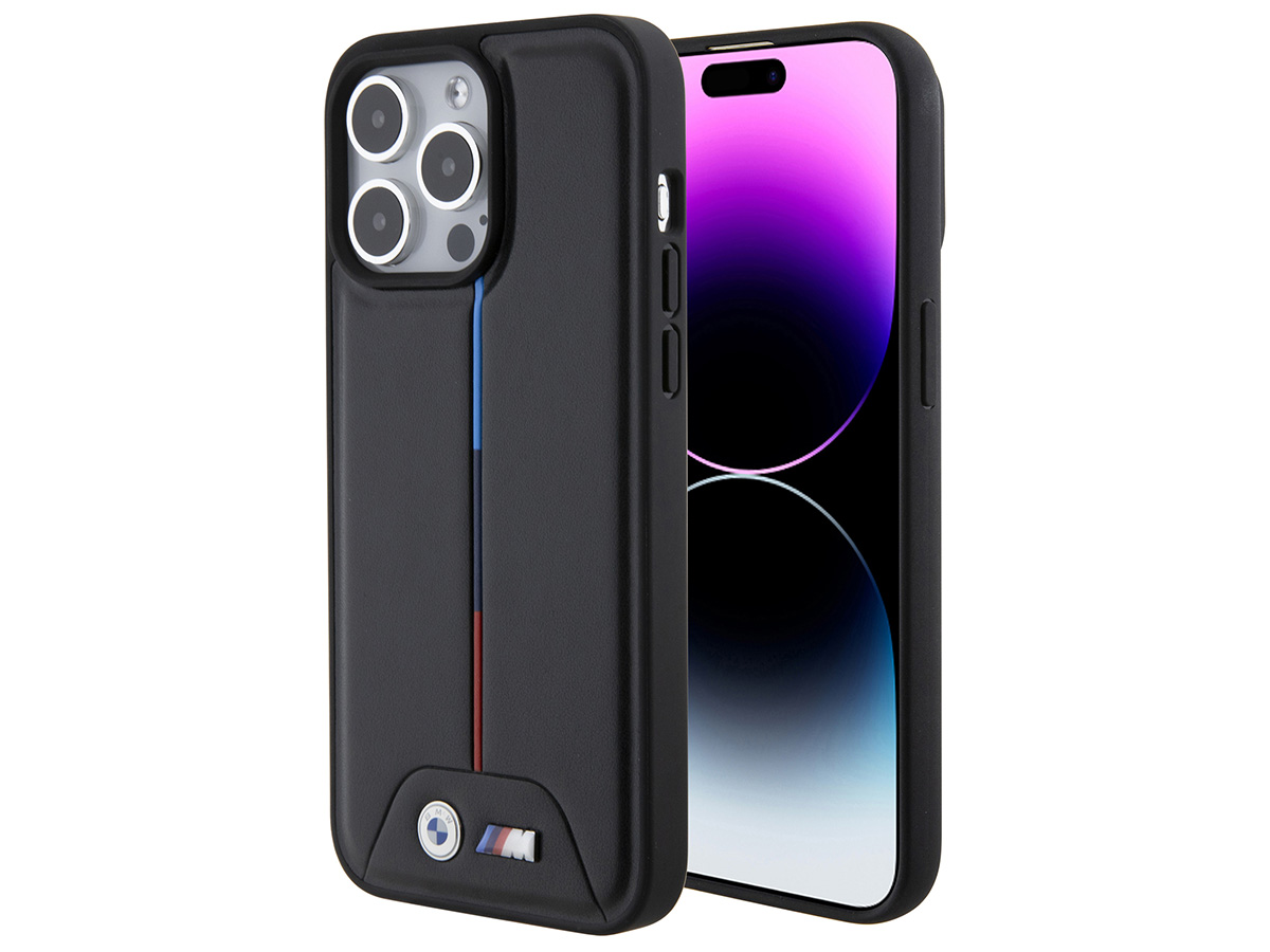 BMW M Colors PU Case - iPhone 15 Pro Max hoesje