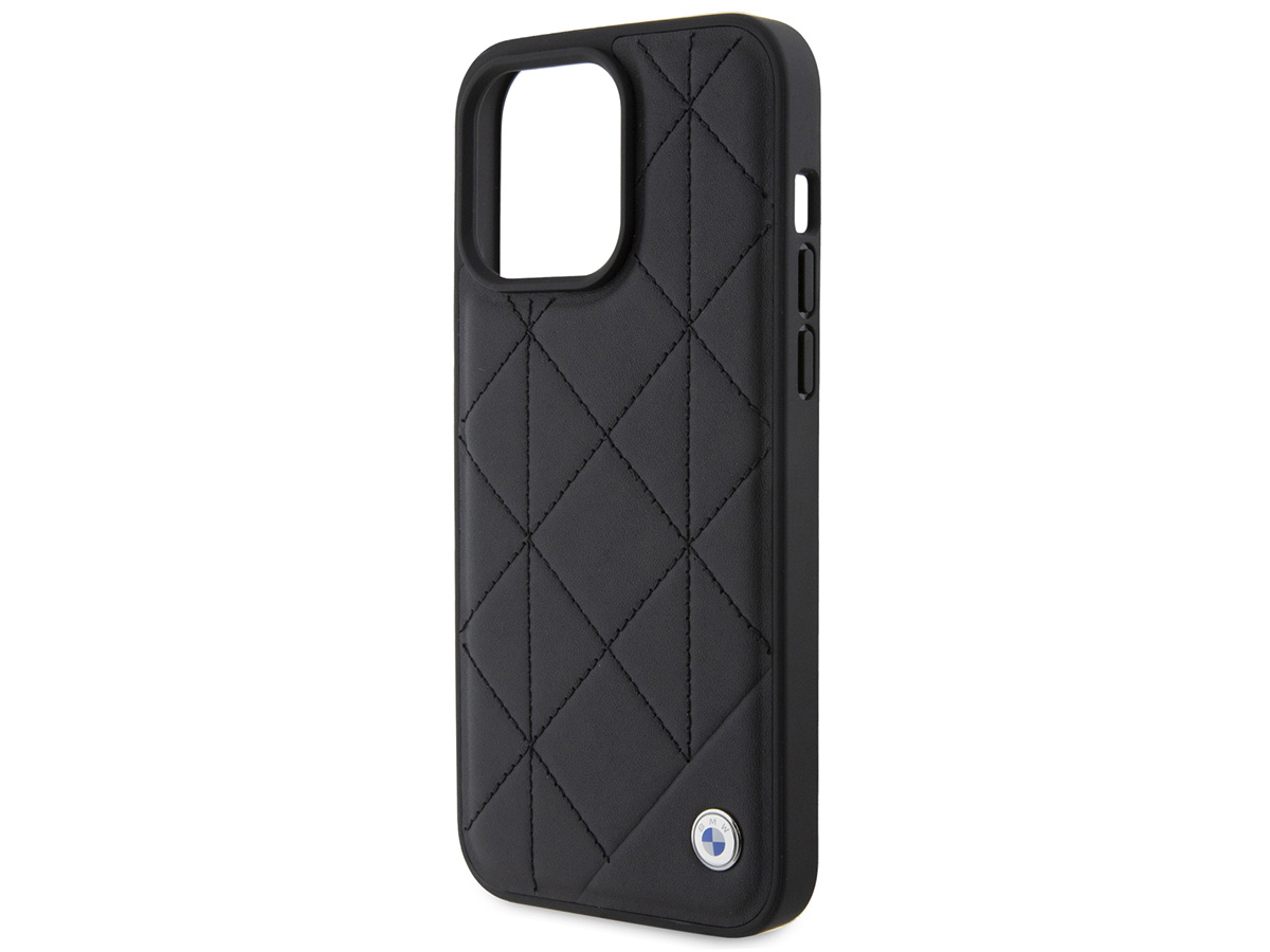 BMW Signature Quilted Leather Case - iPhone 15 Pro Max hoesje