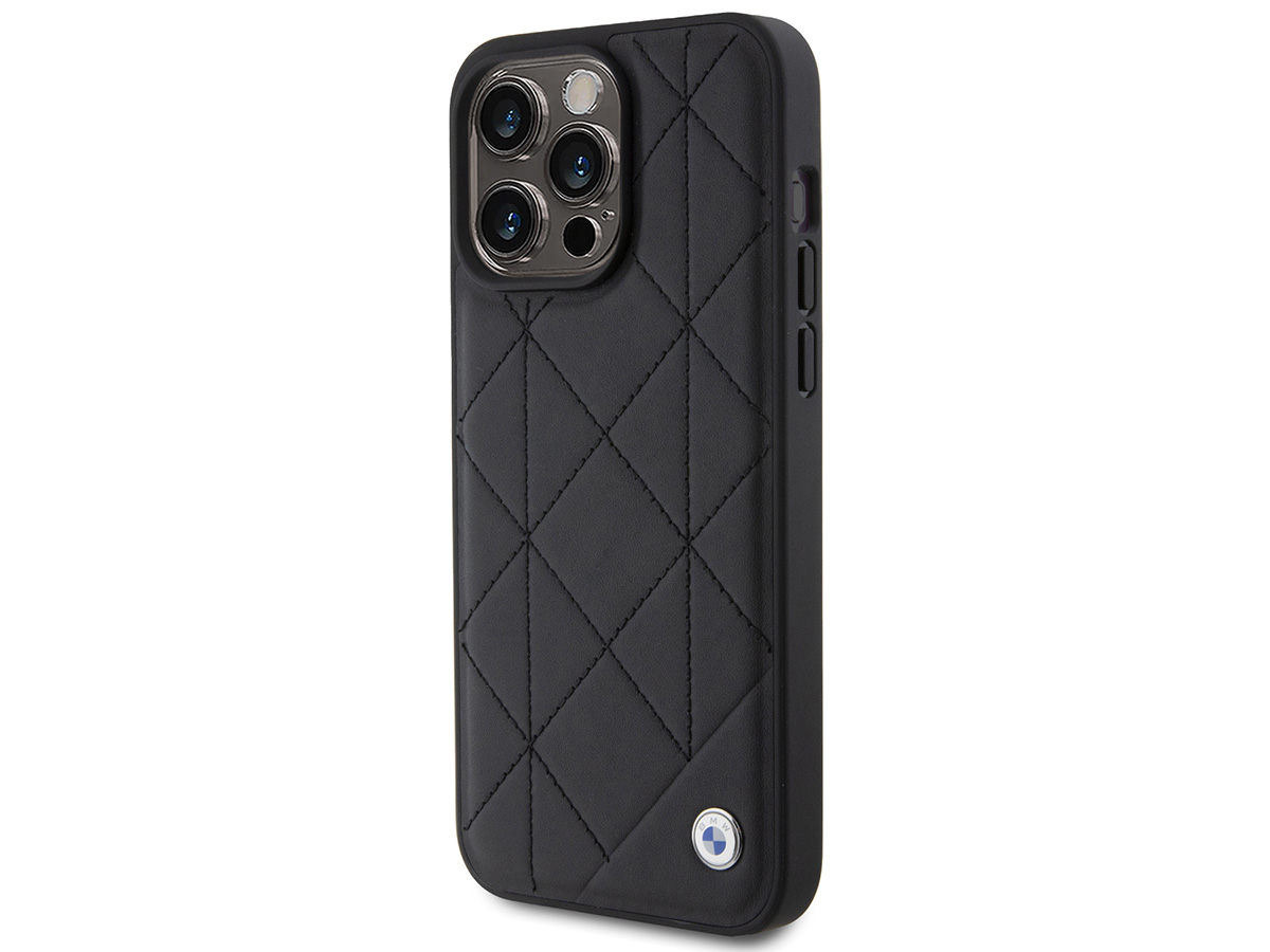 BMW Signature Quilted Leather Case - iPhone 15 Pro Max hoesje