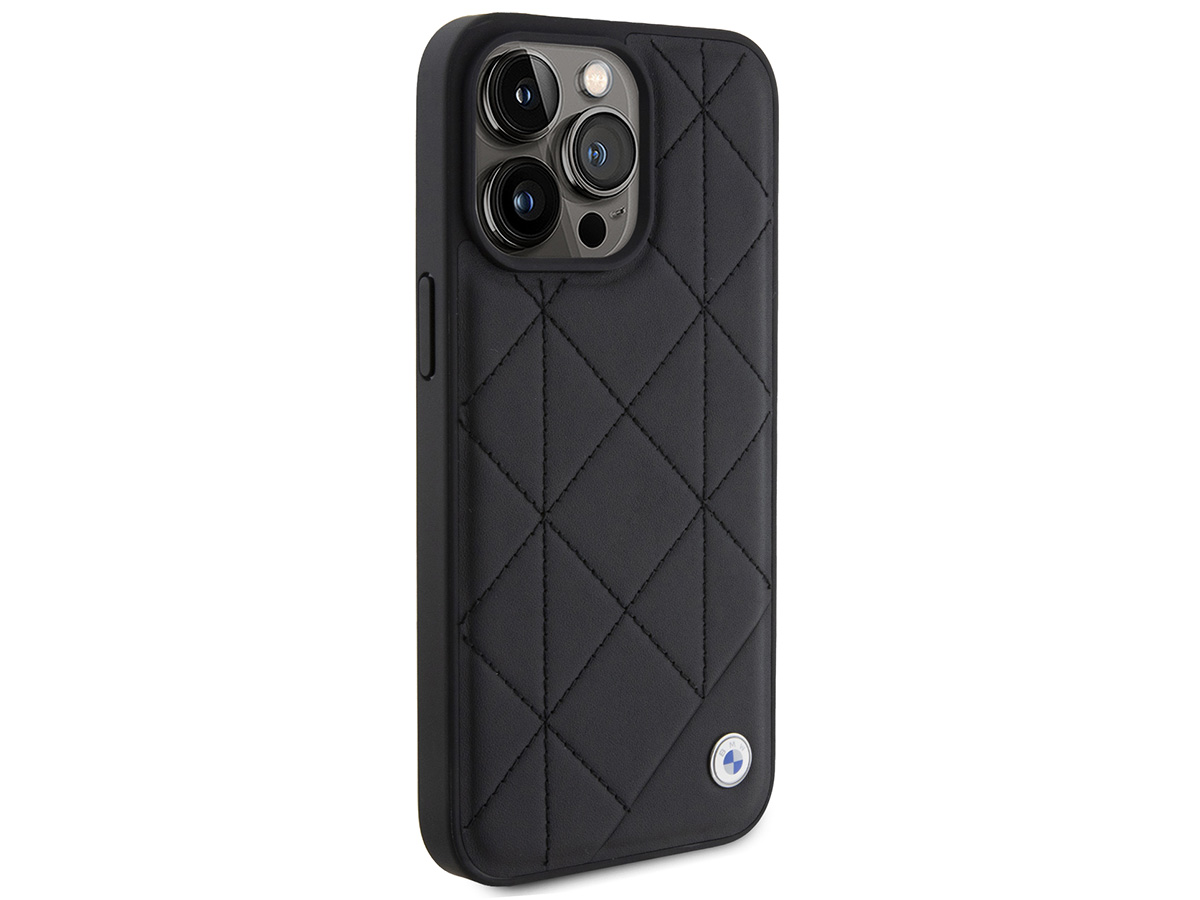 BMW Signature Quilted Leather Case - iPhone 15 Pro Max hoesje