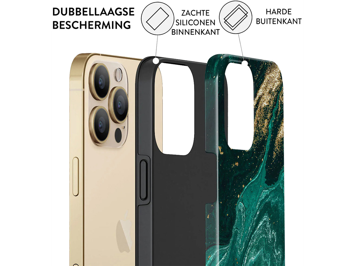 Burga Tough Case Emerald Pool - iPhone 15 Pro Max Hoesje