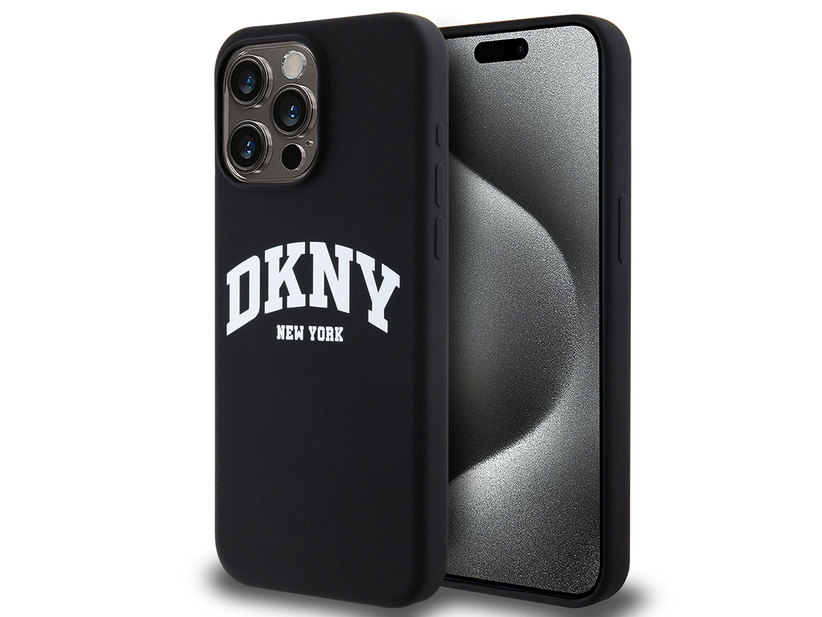 DKNY New York MagSafe Case Zwart - iPhone 15 Pro Max hoesje