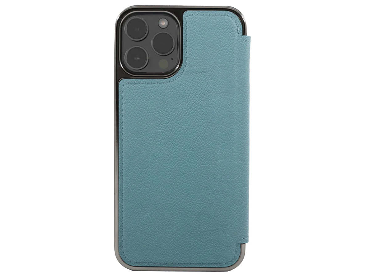 Greenwich Blake MagSafe Leather Folio Tahiti Blue - iPhone 15 Pro Max Hoesje