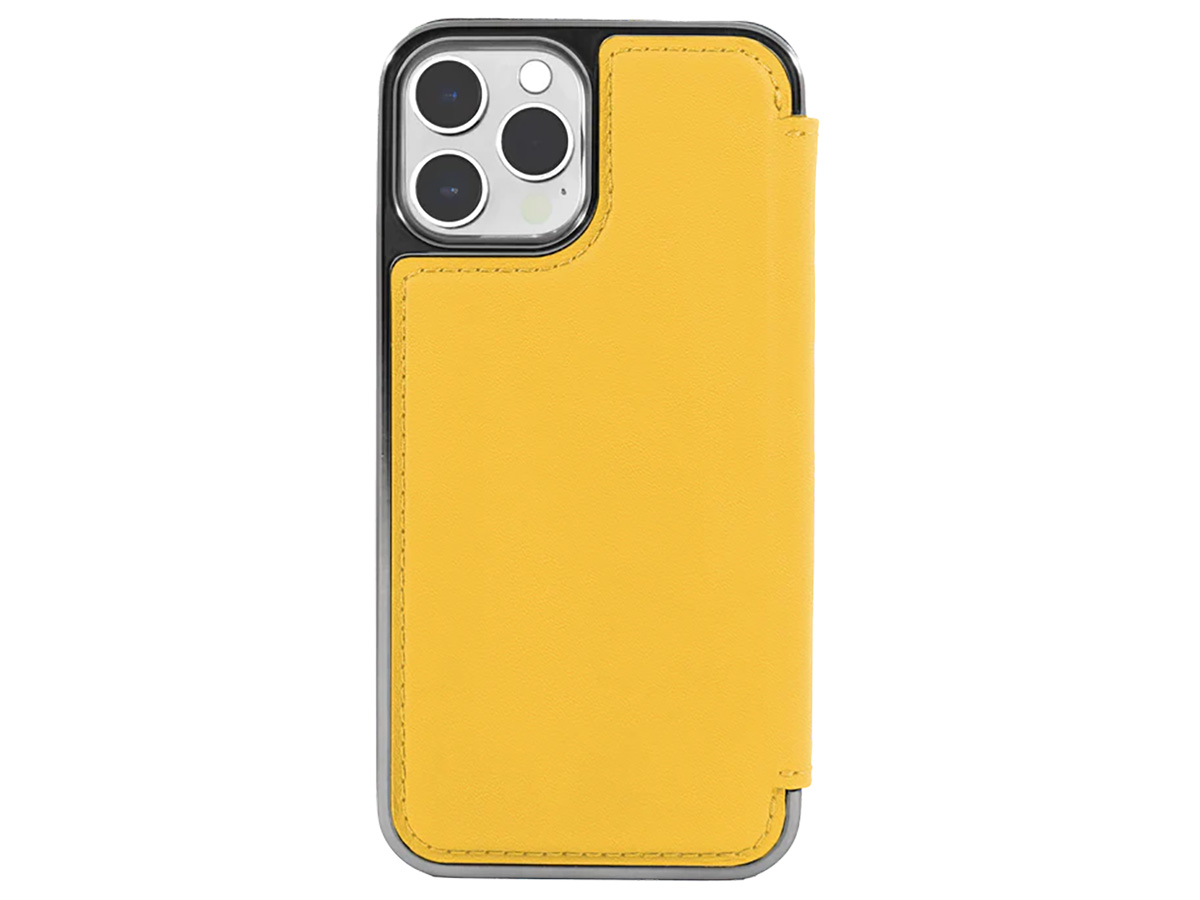 Greenwich Blake MagSafe Leather Folio Taurus Yellow - iPhone 15 Pro Max Hoesje